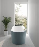 REED Fluted 1700x750mm Freestanding Bath Coloured - Image 2