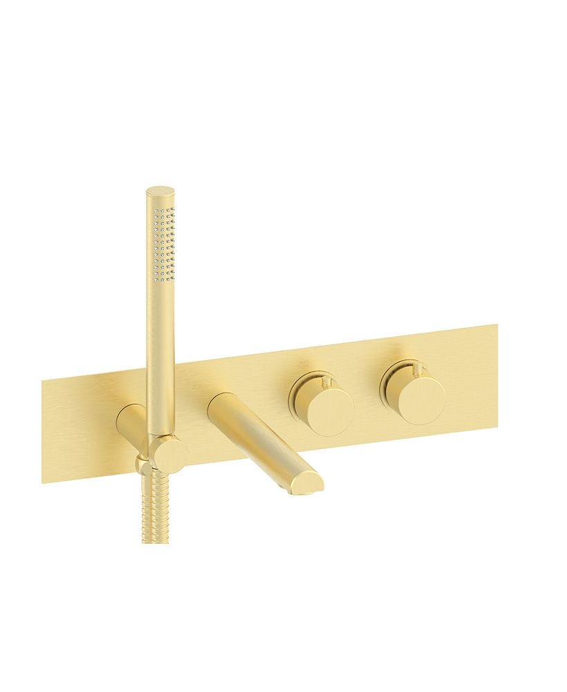 HAKK Concealed Bath Shower Mixer Brushed Gold HAKK Concealed Bath Shower Mixer Brushed Gold - Image 1