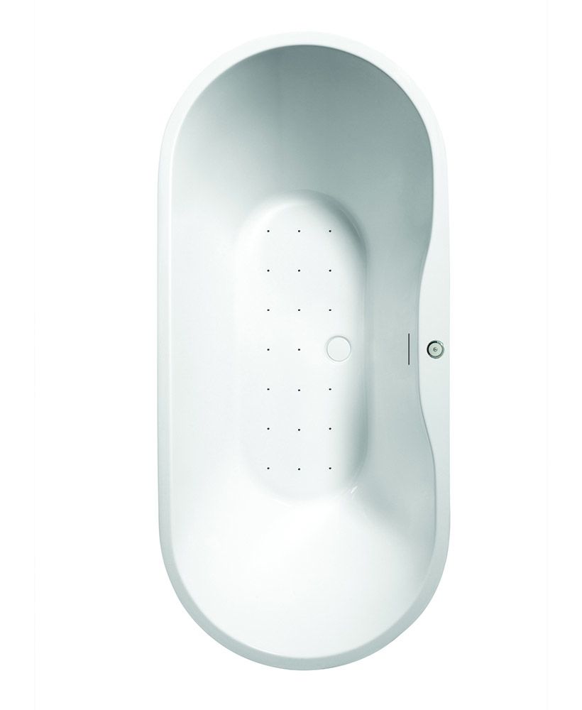 ANDREA 1655x745mm Freestanding Air Jet System Whirlpool Bath Coloured ANDREA Freestanding Air Jet System Whirlpool Bath Coloured - Image 1