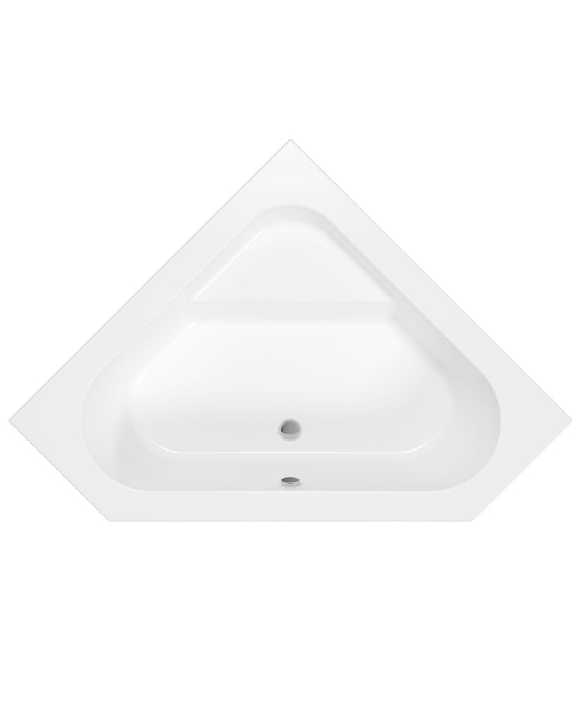 CONCERTO 1400x1400mm Corner 12 White Jet Whirlpool Bath & Panel White CONCERTO 1400x1400mm Corner 12 White Jet Whirlpool Bath & Panel White - Image 1