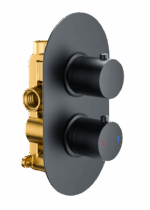 Round Twin Single Outlet