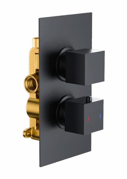 Square Twin Single Outlet