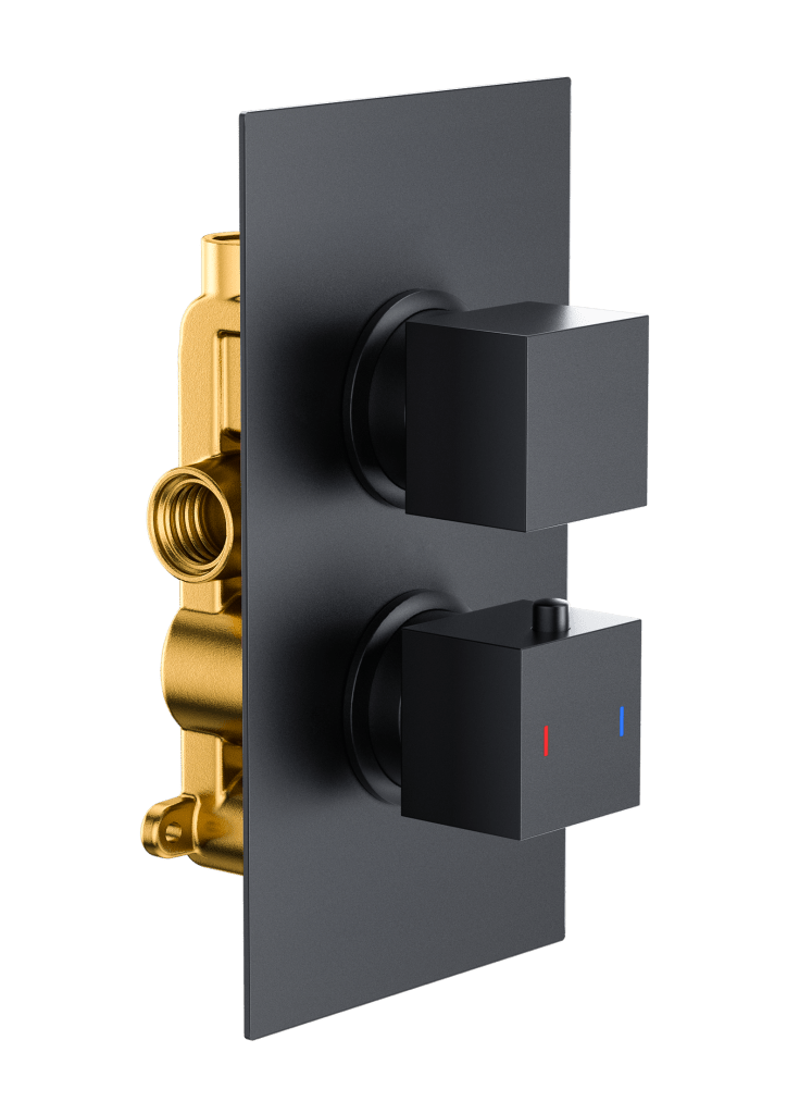 Square Twin Single Outlet Square Twin Single Outlet - Image 1