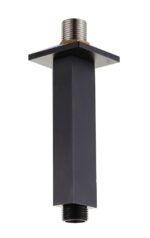 Square 120mm Ceiling Shower Arm - Black