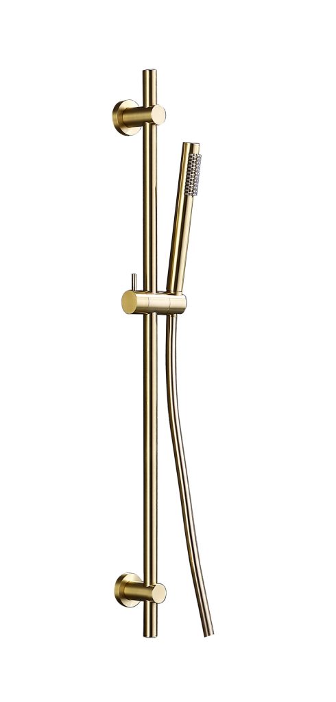 Round Brushed Brass Slide Rail Pencil handset Round Brushed Brass Slide Rail Pencil handset - Image 1