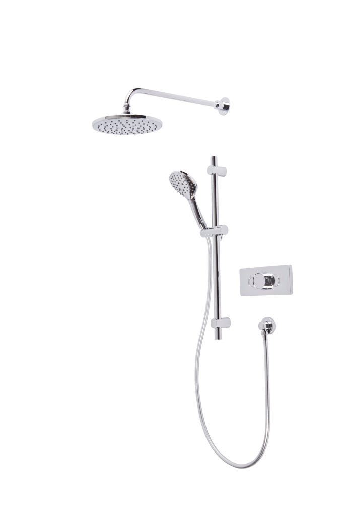 Axiom Dual Function Push Button Concealed Shower System with Riser Kit Axiom Dual Function Push Button Concealed Shower System with Riser Kit - Image 1