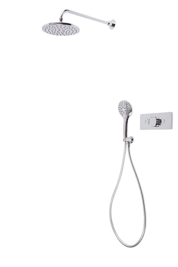 Axiom Dual Function Push Button Concealed Shower System with Shower Head Handset Axiom Dual Function Push Button Concealed Shower System with Shower Head Handset - Image 1