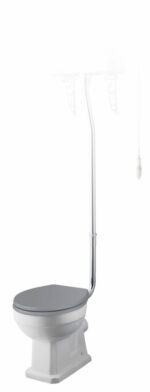 Fitzroy Comfort Height Pan - High/Low Level - White Ceramic