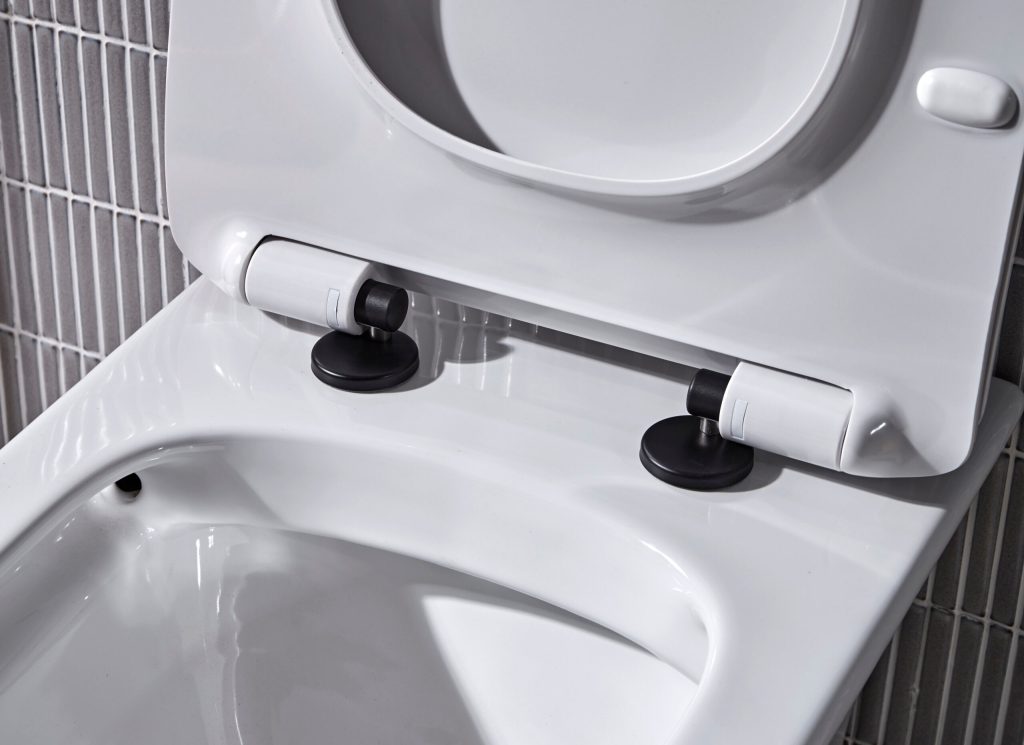 Black Toilet Seat Cover Caps Black Toilet Seat Cover Caps - Image 1
