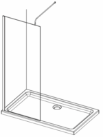 Casanuova Wet Room Extra Height Support Arm