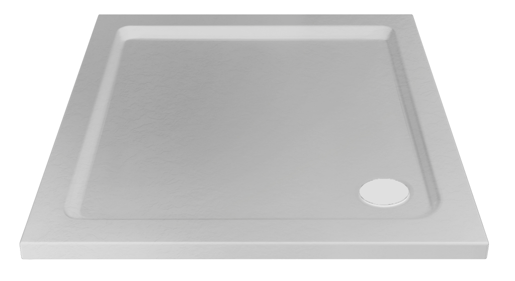 Lusino White 3D Effect Tray 900 x 900 no waste Lusino White 3D Effect Tray no waste - Image 1