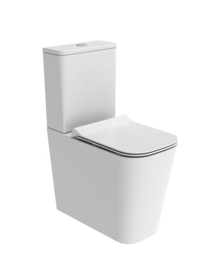 Compass Square Comfort Height Close Coupled Fully Enc Wc Pan