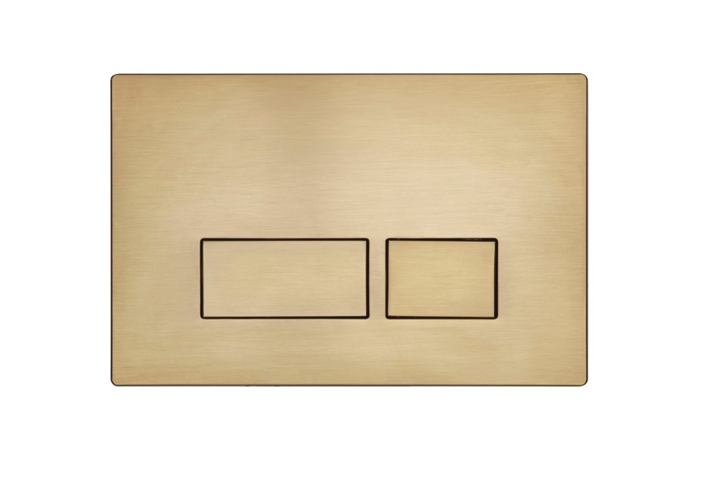 Brushed Brass Square Flush Plate Brushed Brass Square Flush Plate - Image 1