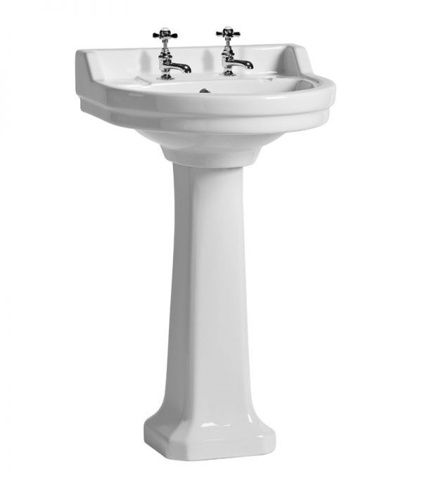 Vitoria 550mm 2 Tap Hole Round basin only Vitoria 550mm 2 Tap Hole Round basin only - Image 1