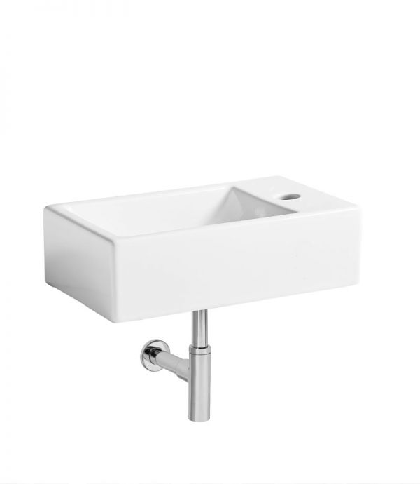 Cloakroom Basins Matrix RH Wall Hung Basin Cloakroom Basins Matrix RH Wall Hung Basin - Image 1