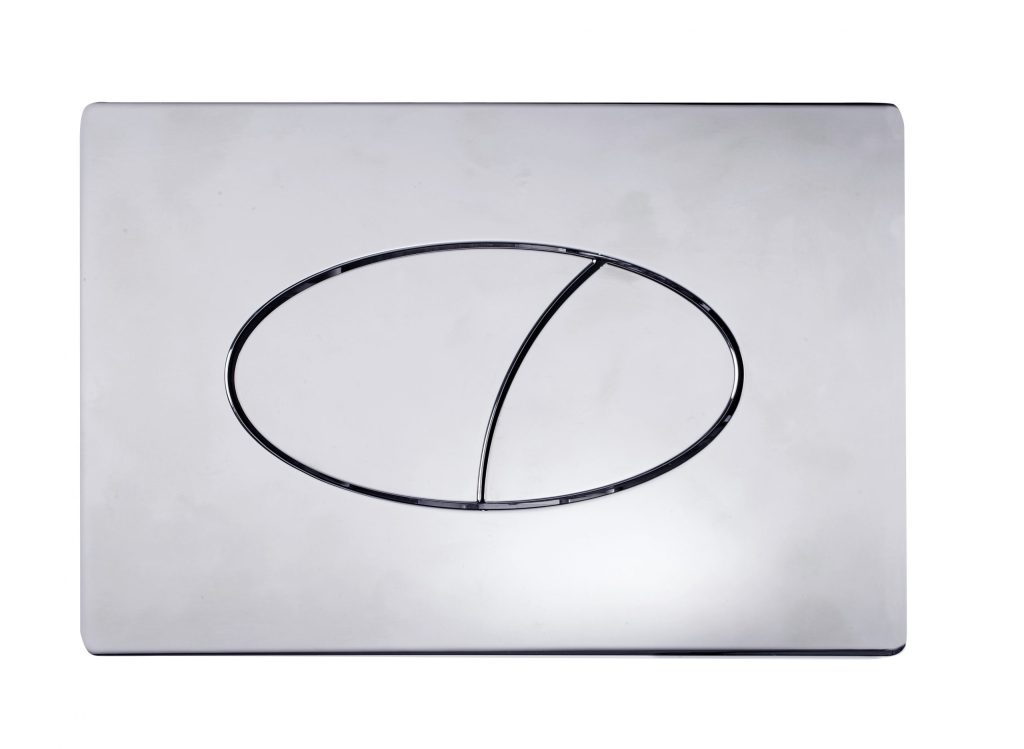 Flush Plate Options Ellipse Flush Plate - Chrome Flush Plate Options Ellipse Flush Plate - Chrome - Image 1