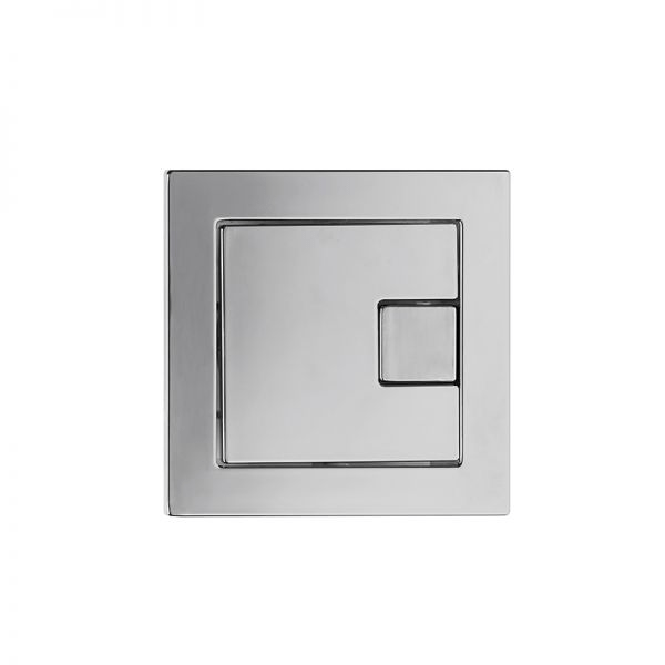 Flush Plate Options Square Dual Flush Button - Chrome Flush Plate Options Square Dual Flush Button - Chrome - Image 1