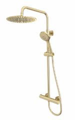 Quantum Dual Function Bar Shower System - Brushed Brass