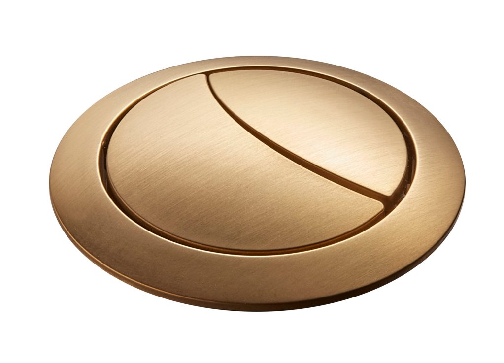 Brushed Brass Replacement Button Ø48Mm Brushed Brass Replacement Button Ø48Mm - Image 1