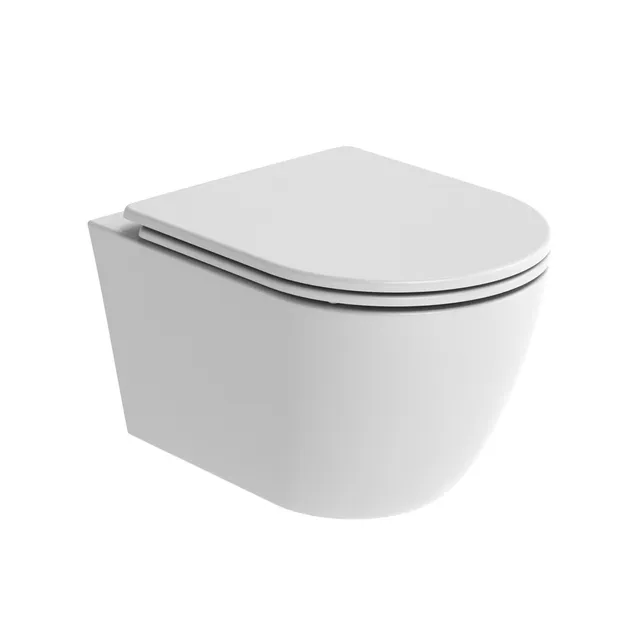 Compass Round Wall Hung Pan Inc Fixings Compass Round Wall Hung Pan Inc Fixings - Image 1