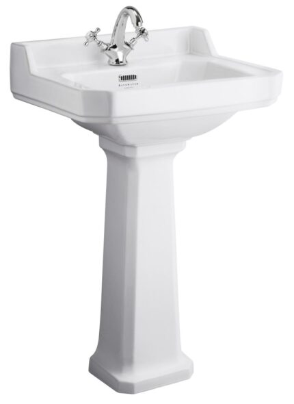 Fitzroy 560mm Basin 3 Tap Hole - White Ceramic