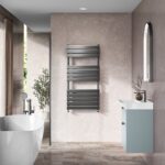Kallan Heated Towel Rail 1200x600mm - Gun Metal