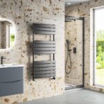 Kallan Prefilled Thermostatic Heated Towel Rail 1200x600mm - Gun Metal