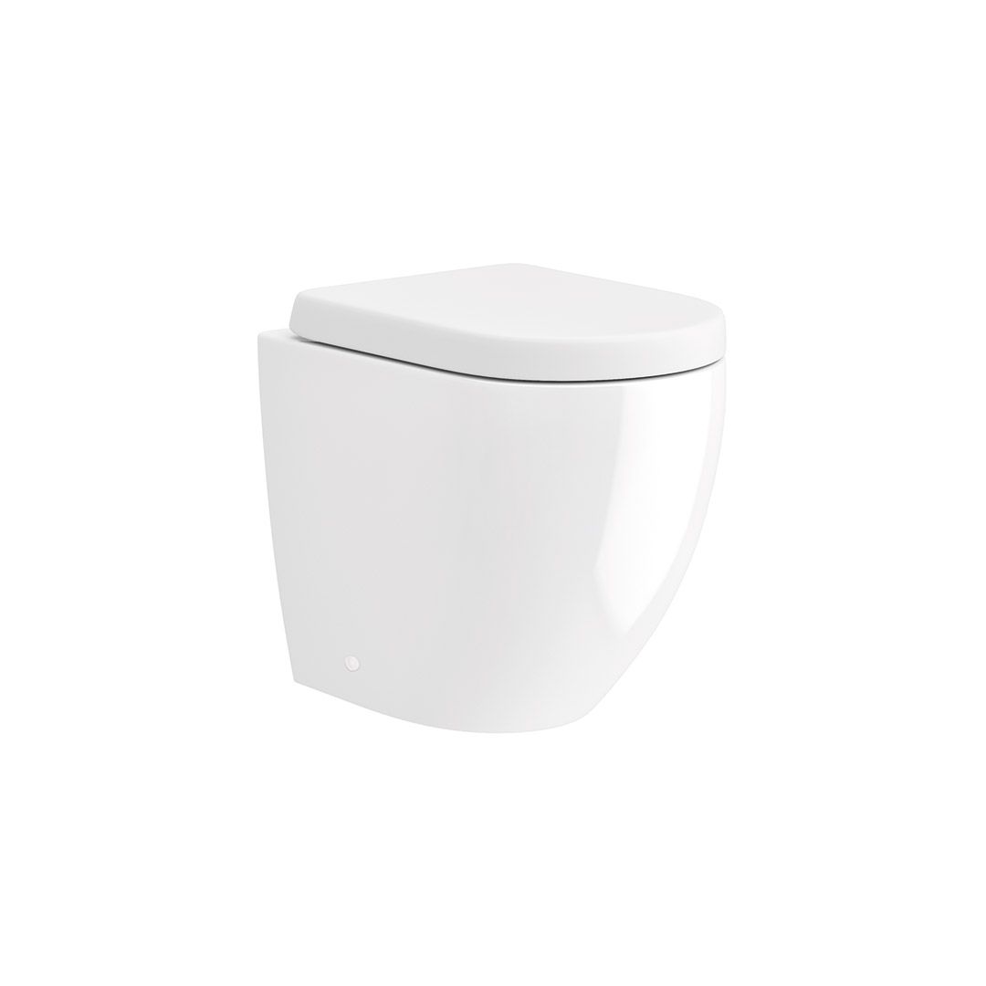 Edison Back To Wall Pan & D-Shape Seat Edison Back To Wall Pan & D-Shape Seat - Image 1