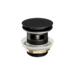 Freestanding Bath Click Clack Waste - Black