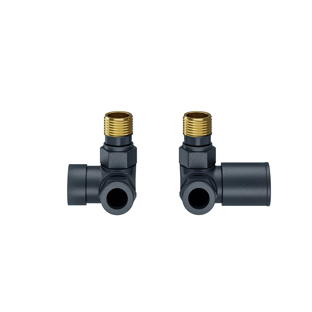 Round Radiator Valves - Corner - Image 1