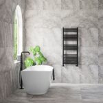 Ryver Heated Towel Rail - Black, 1800x500mm
