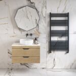 Ryver Heated Towel Rail - Anthracite, 1800x500mm