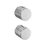 Ryver Round Concealed Valve Handle Pack - Chrome