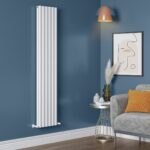 Trix Heated Towel Rail - White, 1800x360mm
