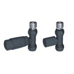 Thermostatic Radiator Valves - Straight - Anthracite
