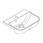 Patton Semi Recessed Basin