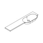 Combi Slimline Worktop Basin - 1054mm