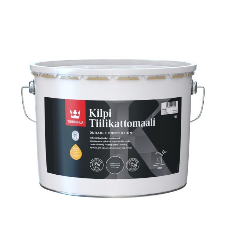 tikkurila_kilpi_tiilikattomaali_10L_anthracitedarkgrey_3.jpg Kilpi Roof Tile Paint 10l - Image 1