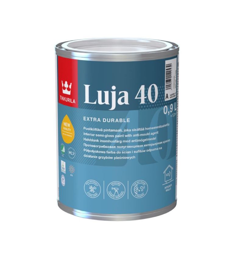 tikkurila_luja40_0_9L_1_1_1.jpg Tikkurila Luja 40 Anti-Mould Emulsion - Image 1