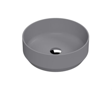 Round Vessel Matt Grey