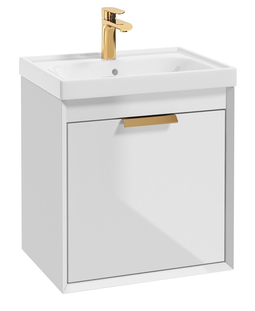 1673363428_gfj50wh-1 FJORD Wall Hung 50cm Two Drawer Vanity Unit - Image 1