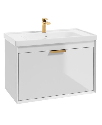 FJORD Wall Hung 80cm Two Drawer Vanity Unit