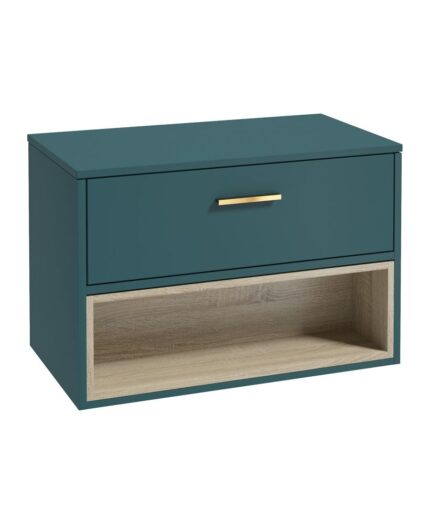MALMO Wall Hung 80cm Single Drawer Countertop Vanity Unit