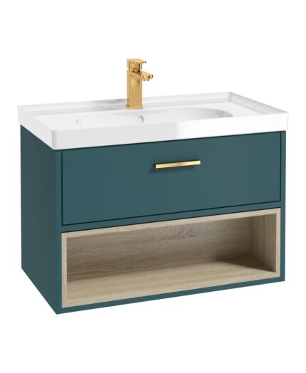 MALMO Wall Hung 80cm Single Drawer Vanity Unit