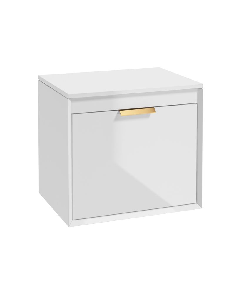 1673363612_gfj60ctwh-1 FJORD Wall Hung 60cm Two Drawer Countertop Vanity Unit - Image 1