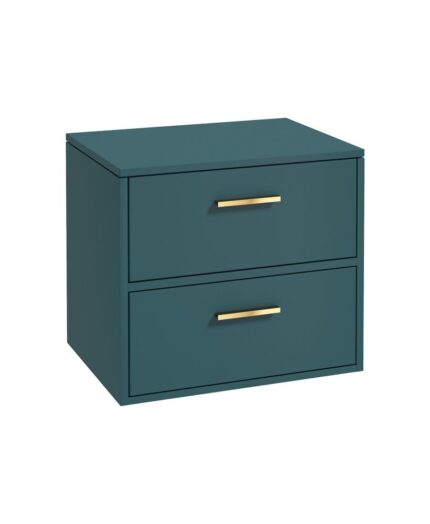 FINLAND Wall Hung 60cm Two Drawer Countertop Vanity Unit