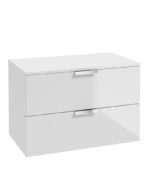STOCKHOLM Wall Hung 80cm Two Drawer Countertop Vanity Unit