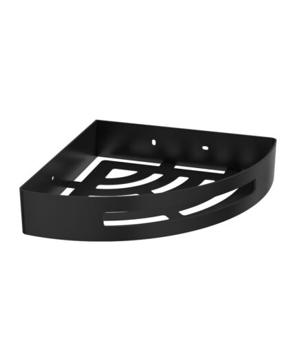 CORA Corner Shower Basket Matt Black