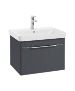 VAGAR Wall Hung 60cm Single Drawer Vanity Unit - Matt Night Sky Blue