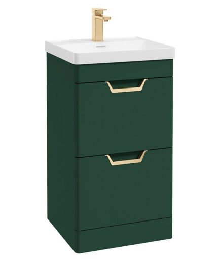 FREYA Floorstanding 50cm Two Drawer Vanity Unit
